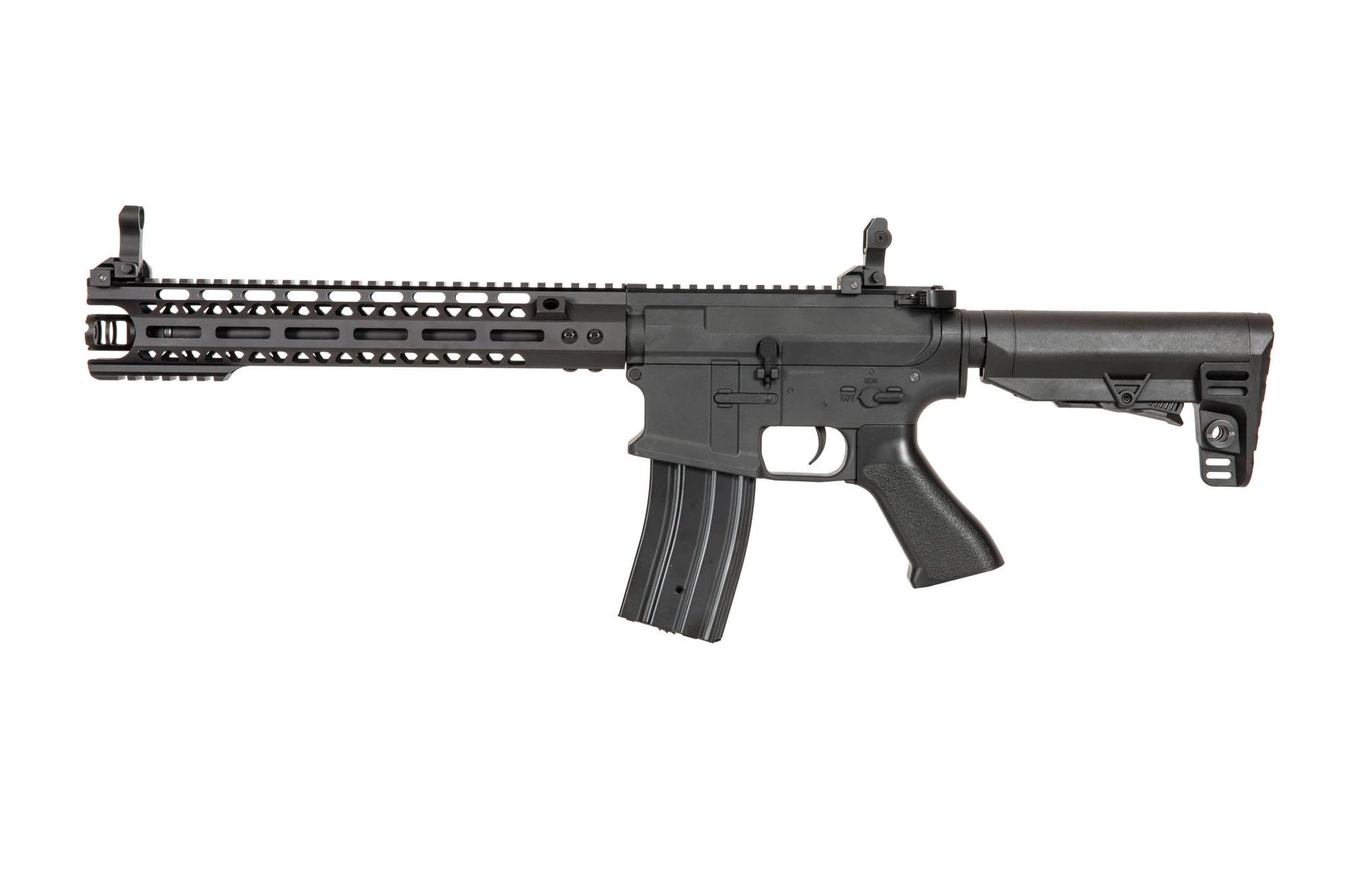 AR15 AEG airsoft carbine riffel med M-LOK front og RIS | Airsoftgeek