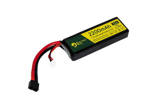 LiPO-batteri 2200 mAh 7.4V 50C (Dean)