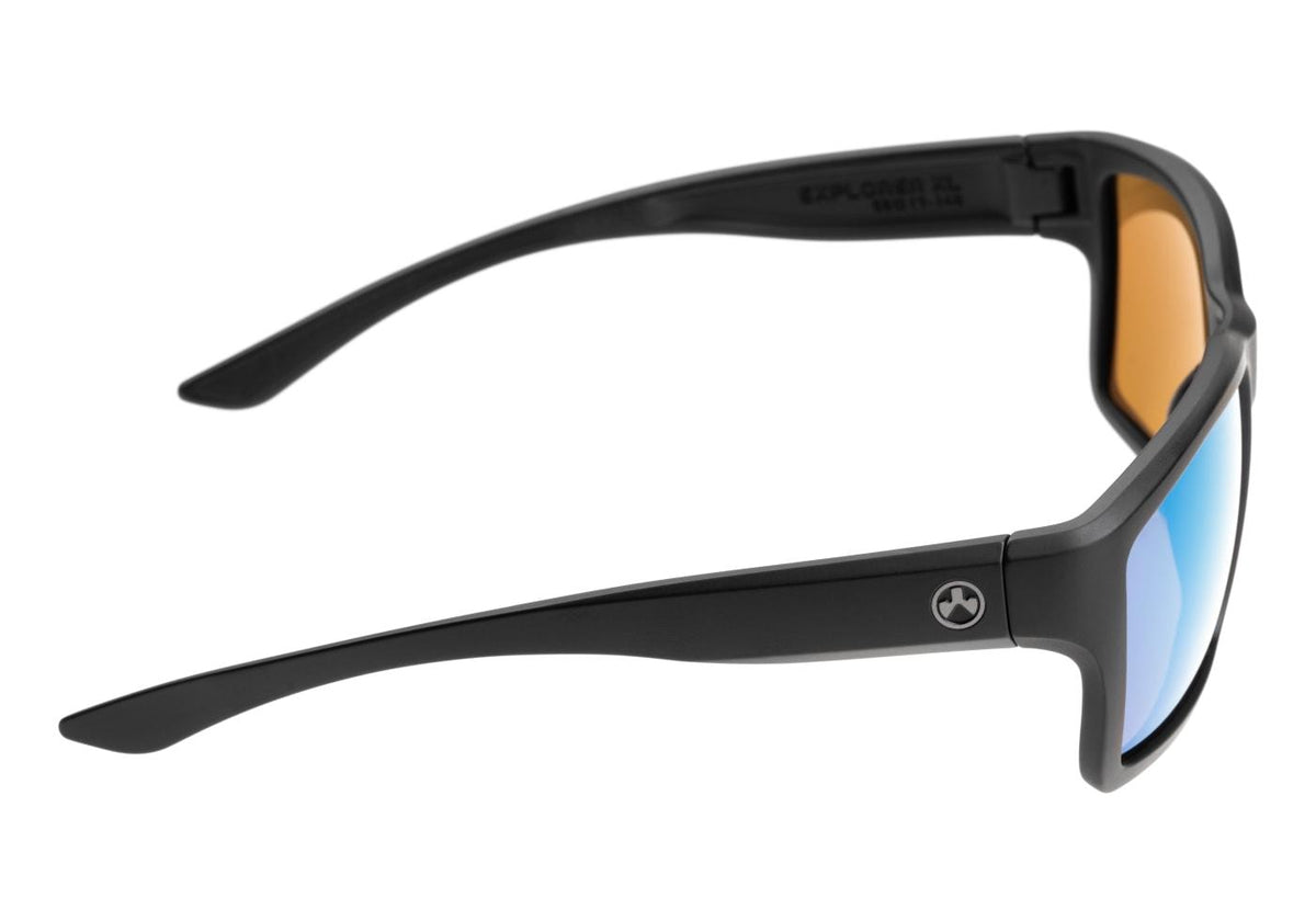 Magpul Explorer XL - Polariseret - Sort Stel / Bronze Glas / Blå Spejl