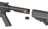WE13 13" M4/AR-15 Knight's Armament Airsoft Riffel, 30 RPS, ETU - Sort