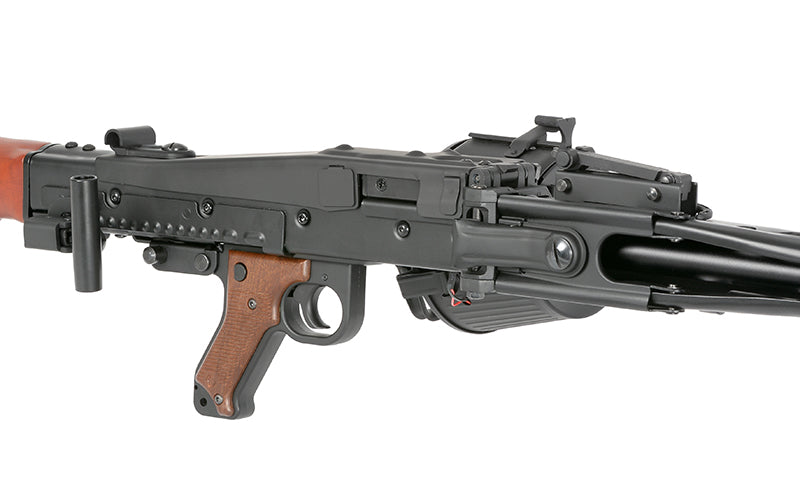 MG42 helmetal AEG maskingevær Replica - ægte træ