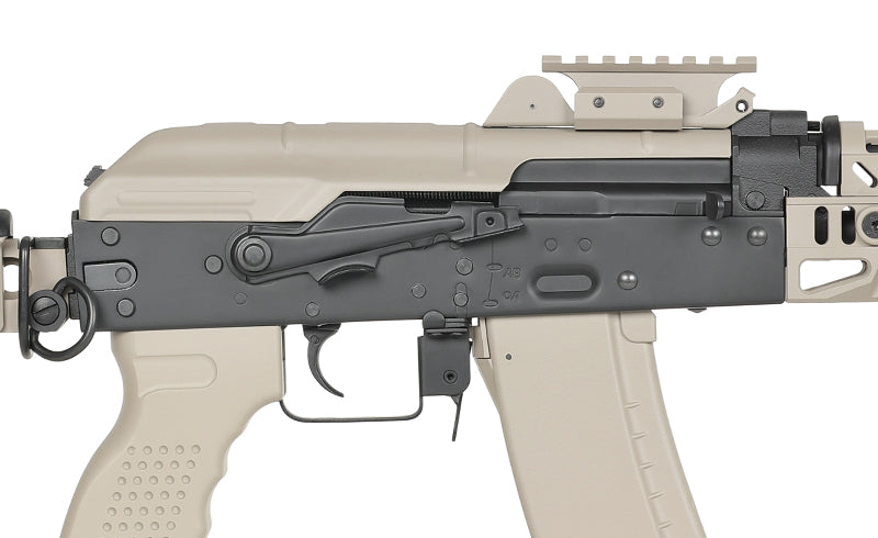 CM.113B AKSU Taktisk Riffel Replica med Eshooter ETU, GEN-2 - Tan