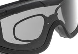 SwissEye F-Tac Goggle Smoke / Orange / Clear - Sort