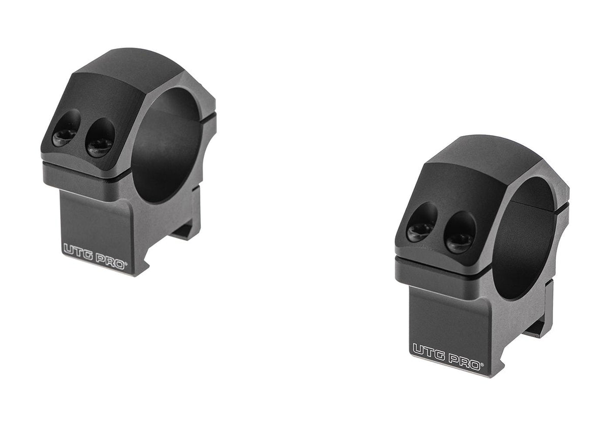 Leapers PRO 30mm Lav Profil P.O.I. Picatinny Ringe - Sort