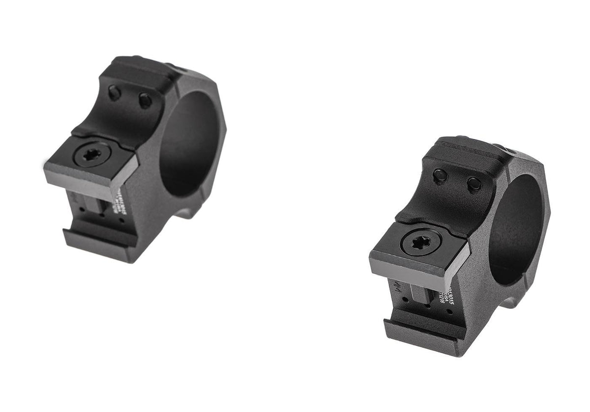 Leapers PRO 30mm Mellem Profil P.O.I. Picatinny Ringe - Sort