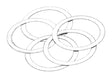 EpeS AR15 Løb Nut Spacer 5pcs – 0.1x22.5x28mm
