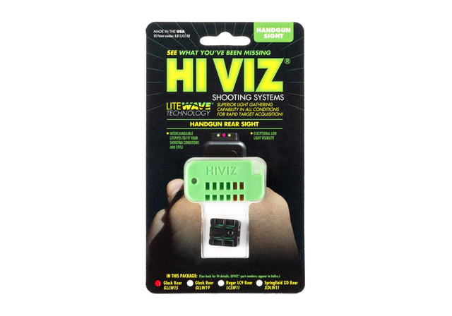 HIVIZ LiteWave Rear Sigte til GLOCK G17/G19