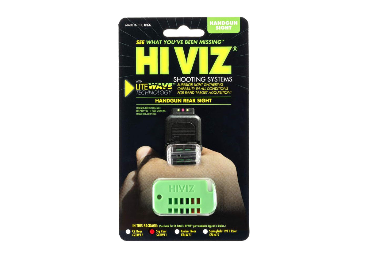 HIVIZ LiteWave Rear Sigte til Sig P-Series