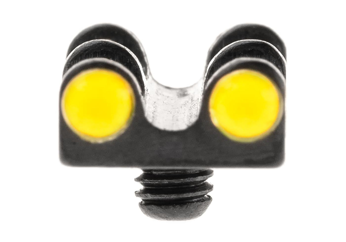 LPA Yellow Twin Fiber Optics Front Sigte 2,6 MA Thread