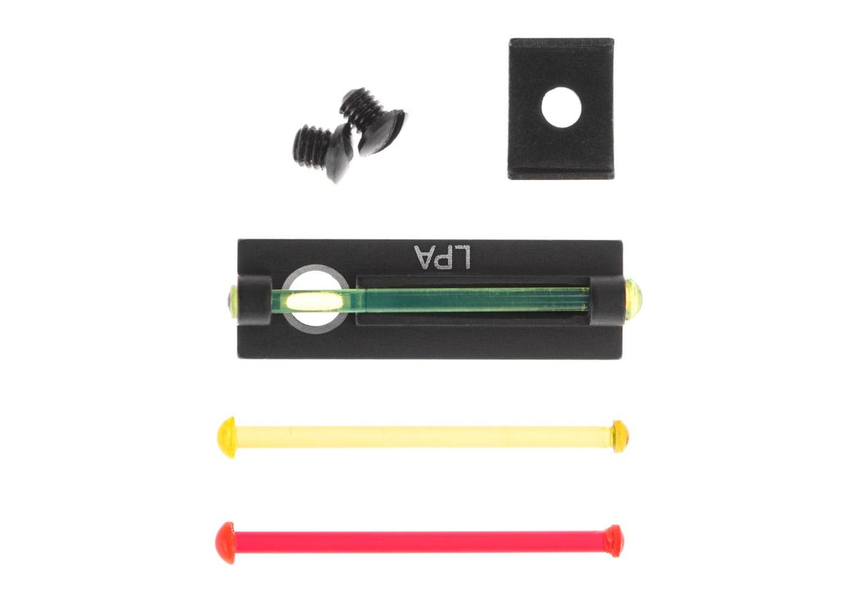 LPA Mini Fiber Optics Front Sigte til 8mm Shotgun Ribs