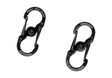 Nite Ize S-Biner rustfrit stål MicroLock 2pcs - Sort
