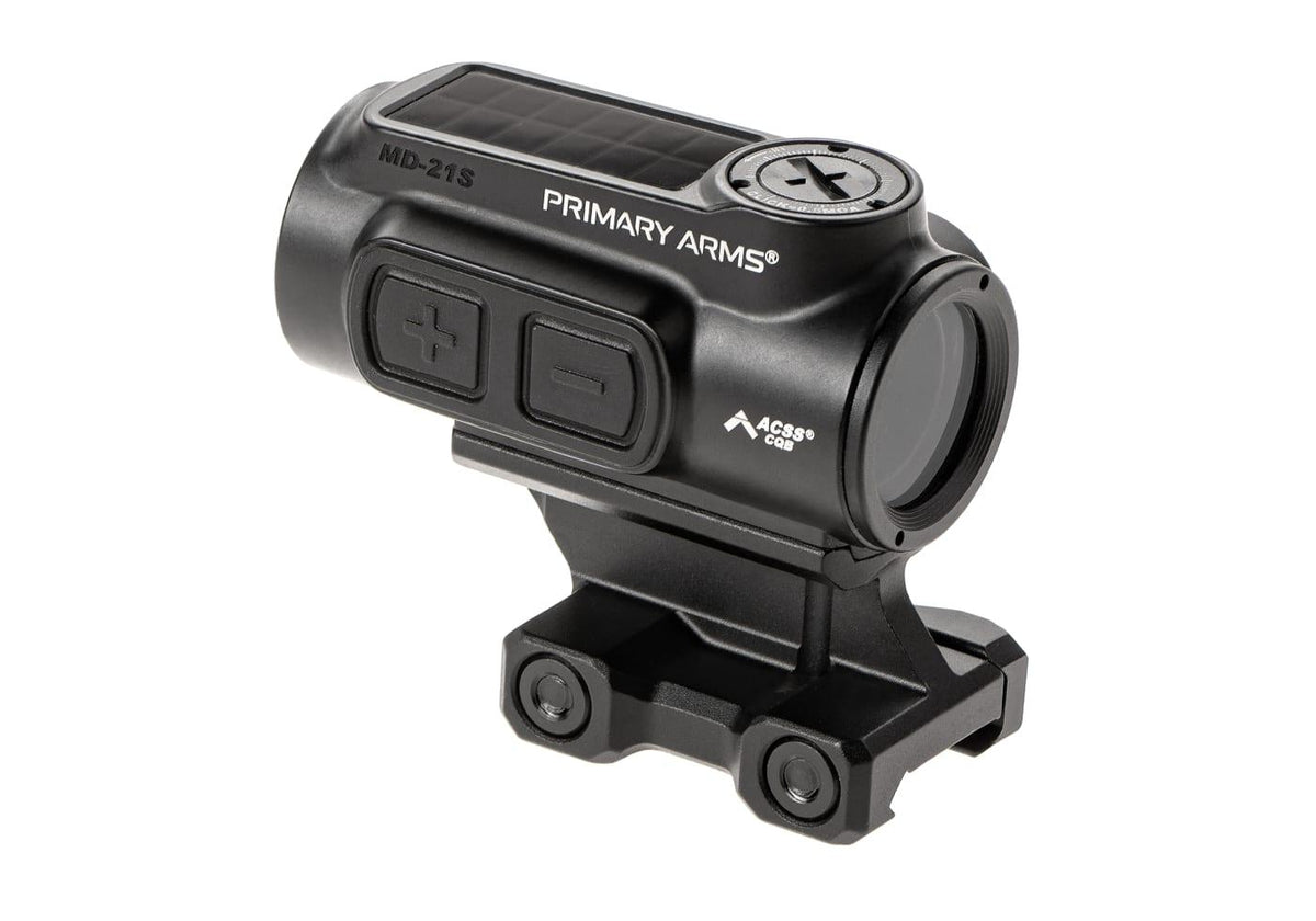 Primary Arms GLx MD-21S Push Button 21mm Microdot med AutoLive ACSS-CQB Rød dot Reticle - Sort