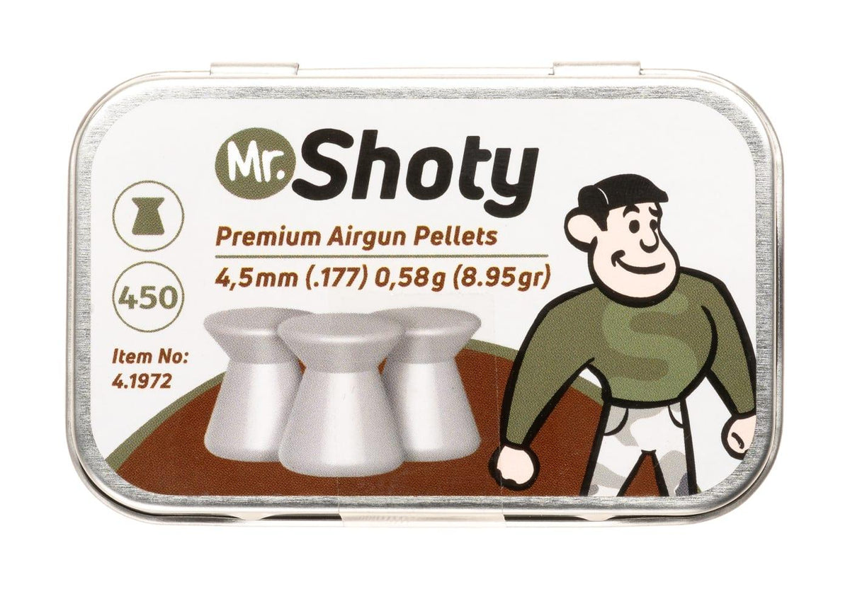 Umarex Mr. Shoty fladhoved-hagl 4,5 mm – 0,58 g, 450 stk.