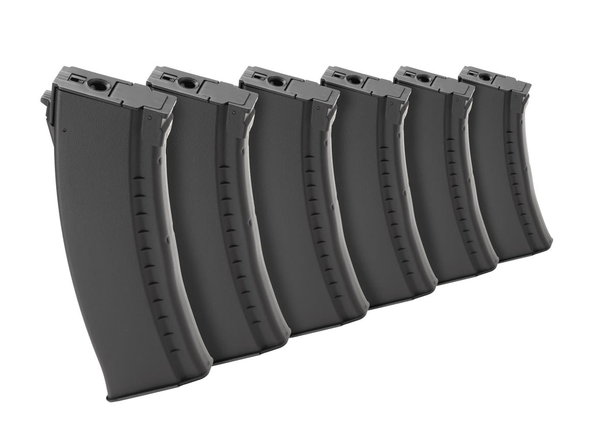 Kalashnikov Magasin AK47 Hicap 500rds 6pcs Set - Sort