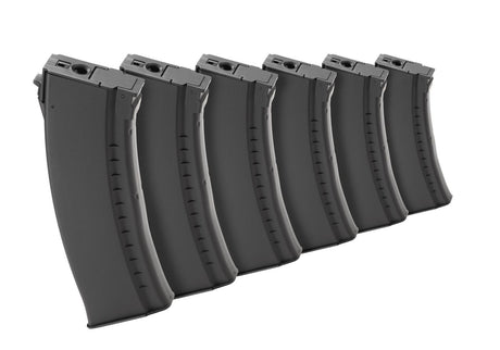 Kalashnikov Magasin AK47 Hicap 500rds 6pcs Set - Sort