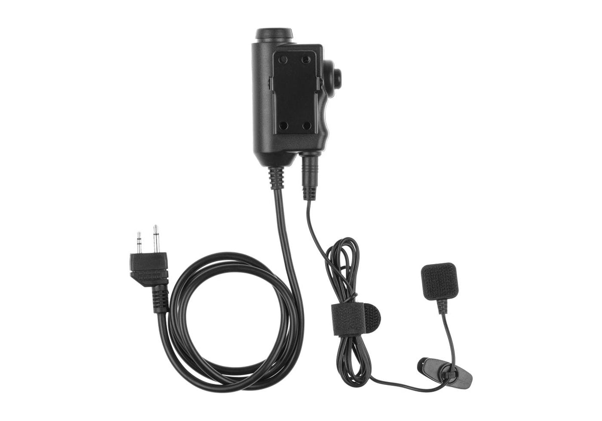 Earmor M52 Taktisk PTT Midland - Sort