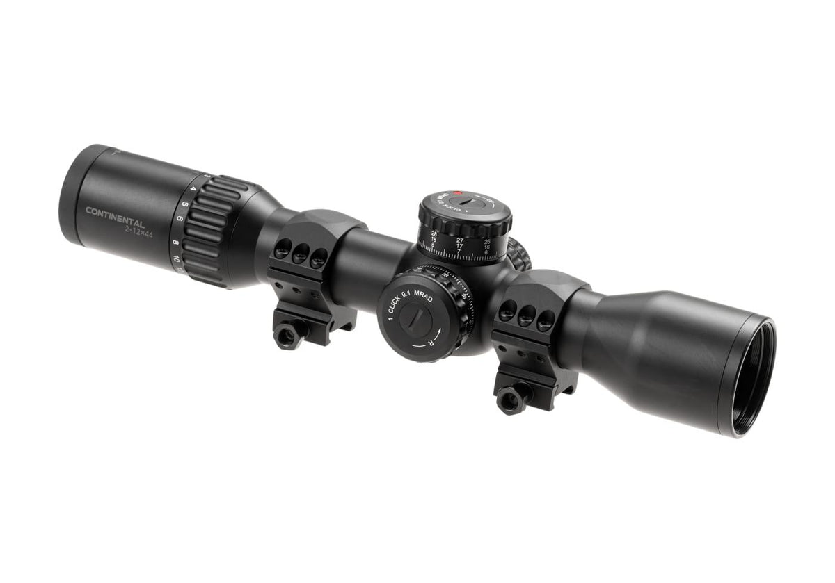 Vector Optics Continental X6 2-12x44 MPVO Kikkertsigte - Sort