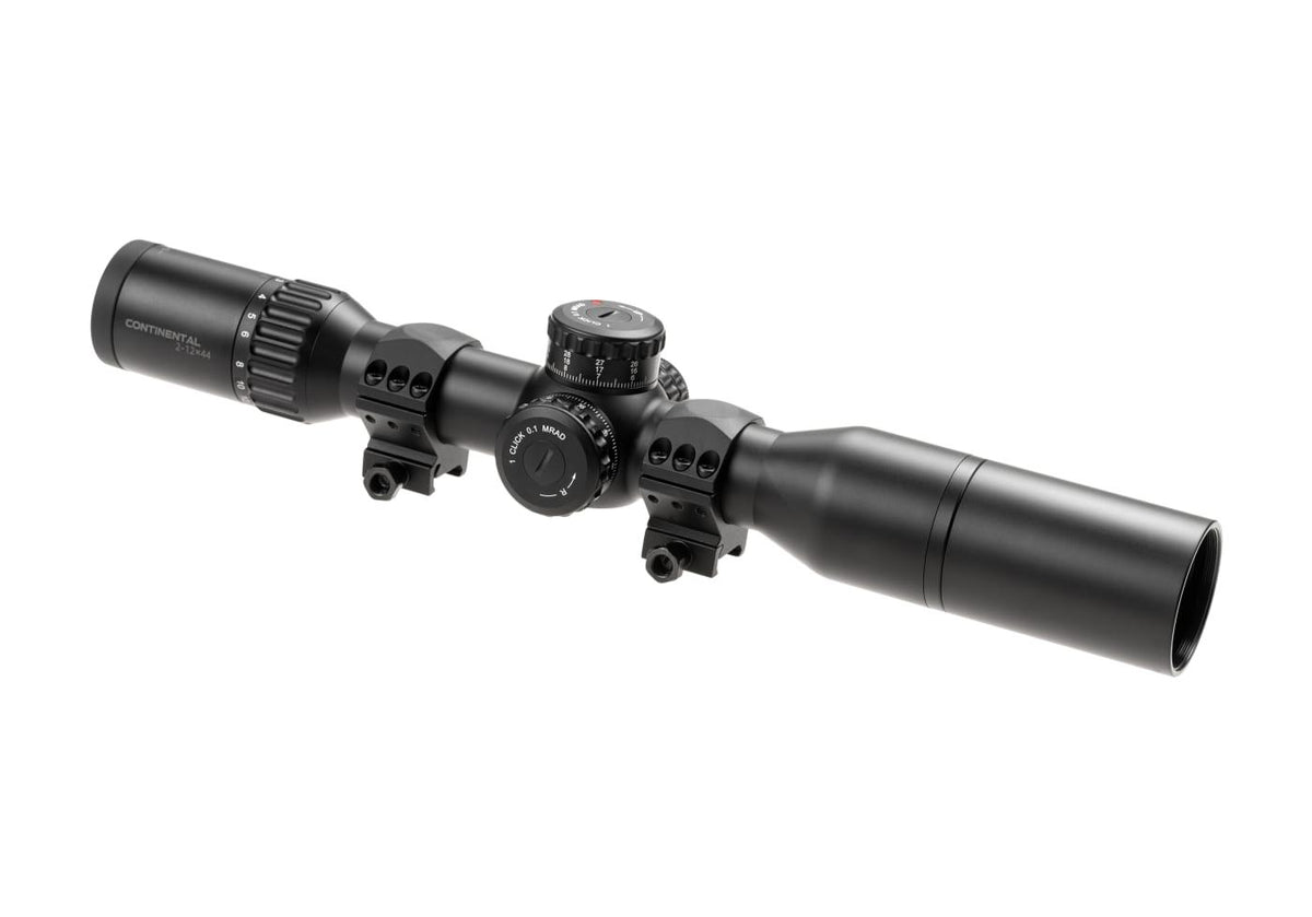 Vector Optics Continental X6 2-12x44 MPVO Kikkertsigte - Sort