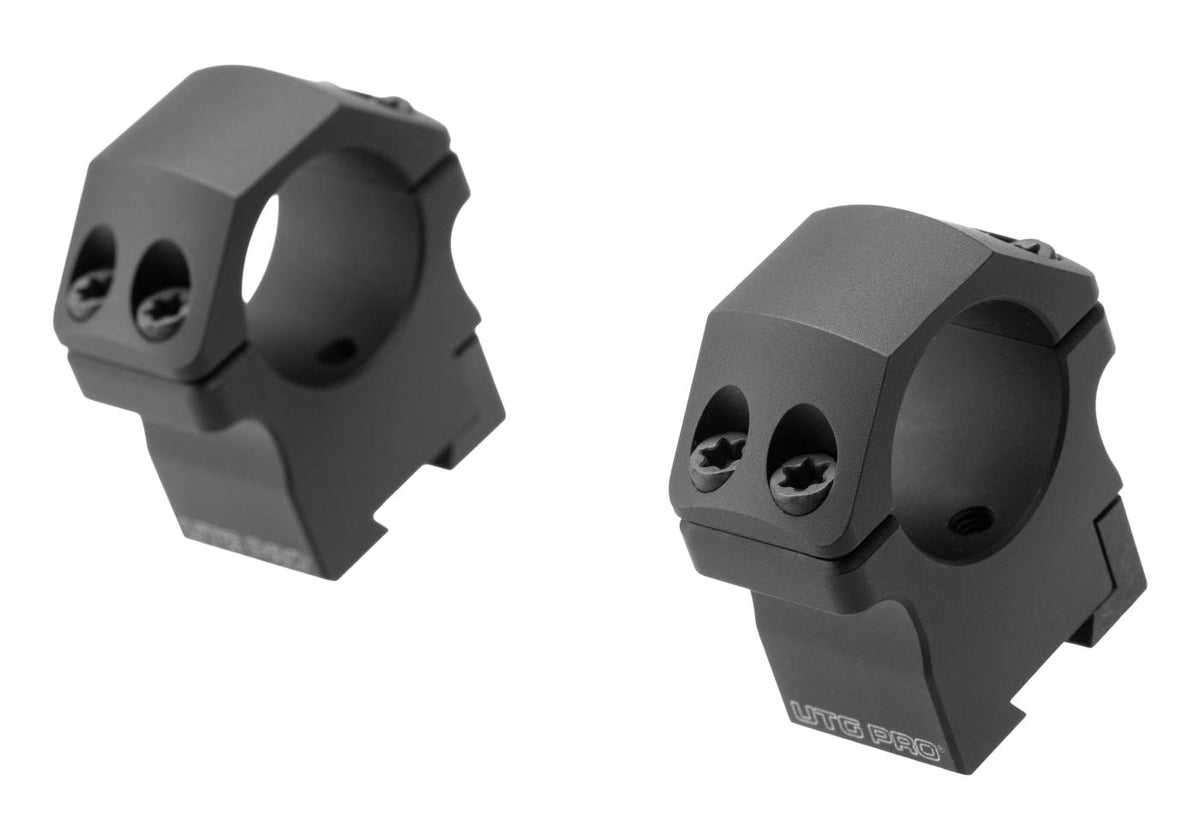 Leapers P.O.I. Mellem Profil 1 Tommer Dovetail Ringe - Sort