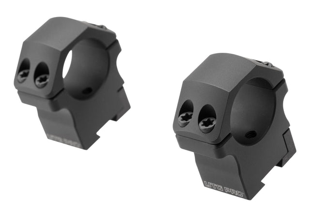 Leapers P.O.I. Mellem Profil 1 Tommer Dovetail Ringe - Sort