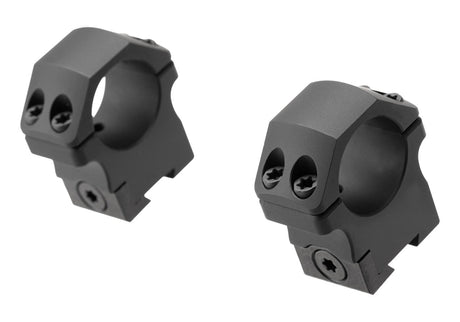 Leapers P.O.I. Mellem Profil 1 Tommer Dovetail Ringe - Sort