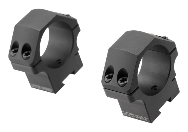 Leapers P.O.I. Lav Profil 30 mm Dovetail Ringe - Sort