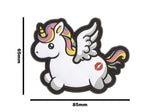 Flying unicorn KISSMYASS, Rainbow