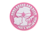 JTG Guns Boobs og Beer gummipatch