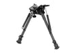 RokStad Carbon Fiber 9-13.5 Tommer Swivel Fjeder Retractable Bipod - Sort