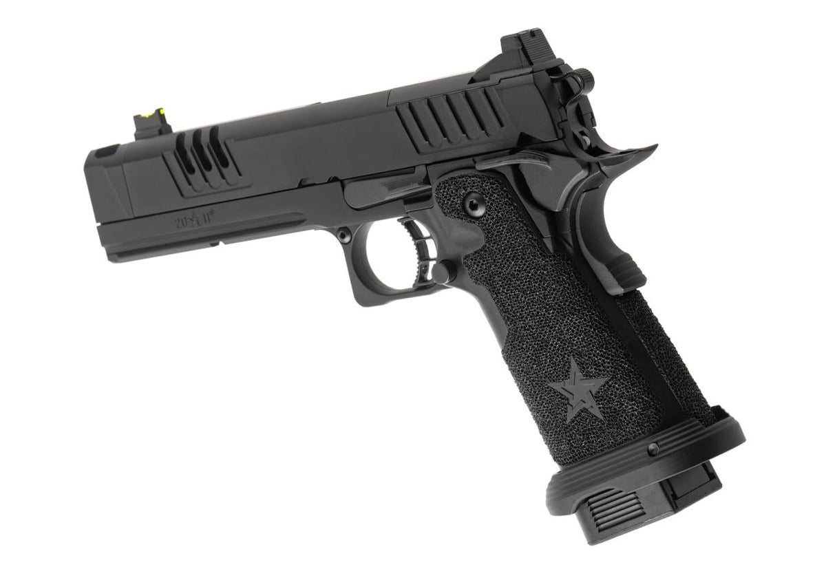 Army Armament Staccato XC 2011 GBB T8 Pistol with Muzzle Device - Black