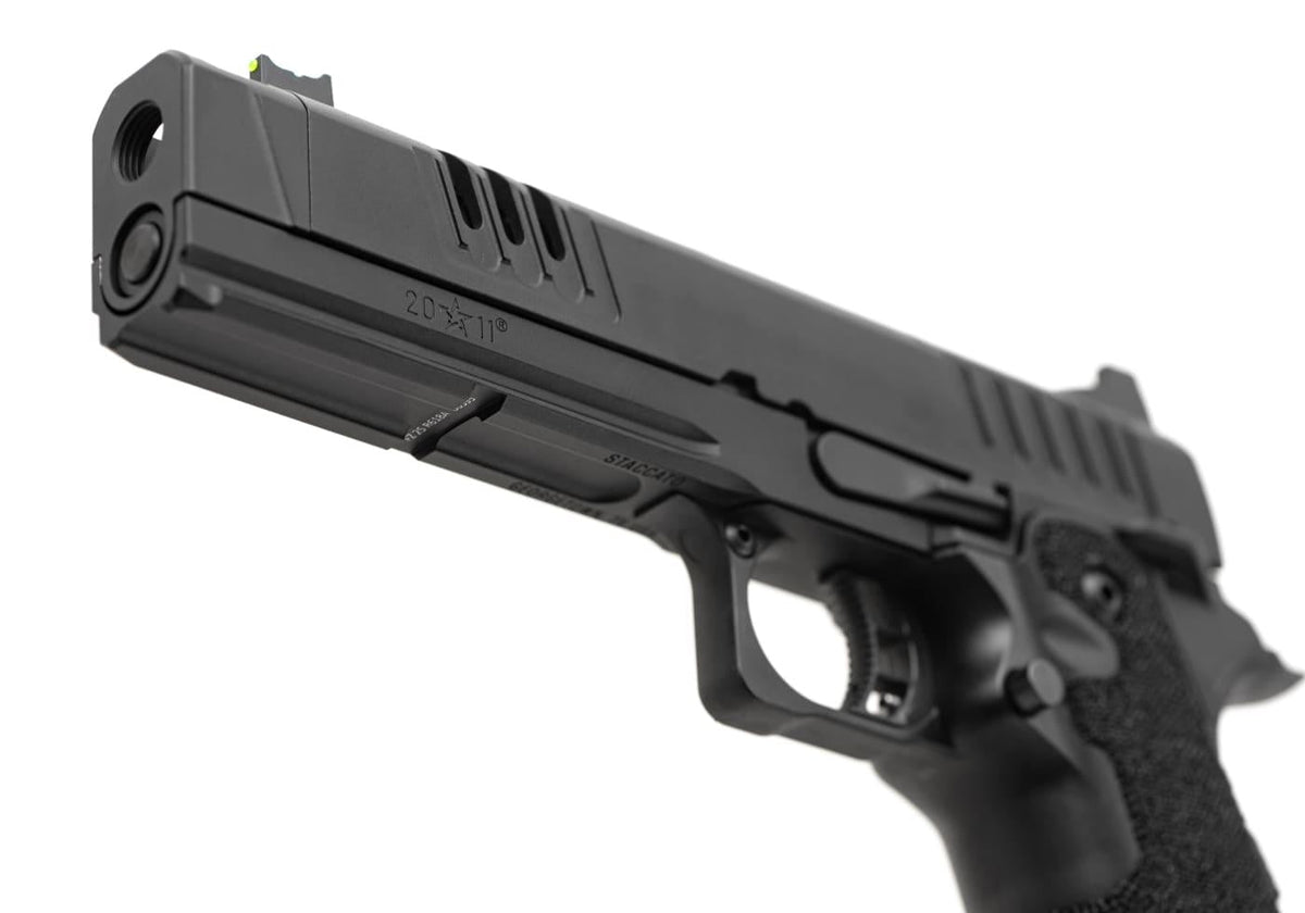 Army Armament Staccato XC 2011 GBB T8 Pistol with Muzzle Device - Black