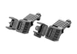 DLG Tactical Offset Iron Sigte Set Lav Profil - Sort