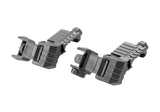DLG Tactical Offset Iron Sigte Set High Profil - Sort