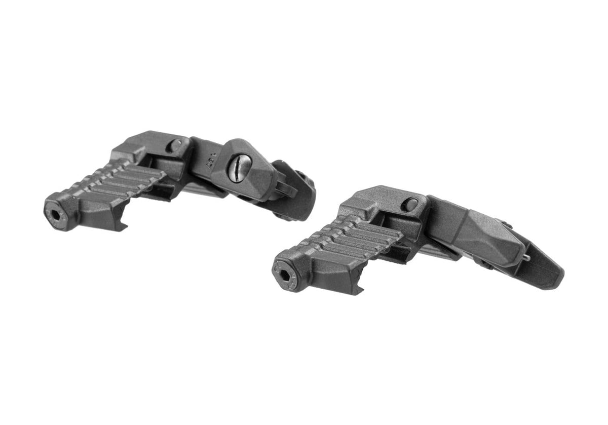 DLG Tactical Offset Iron Sigte Set High Profil - Sort