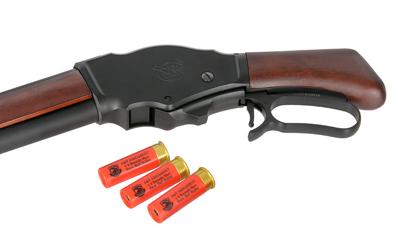 M1887 Short Lever Action Shotgun Replica - ægte træ