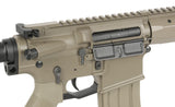 WE13 9,5" M4/AR-15 Knight's Armament Airsoft Riffel, 30 RPS, ETU - TAN
