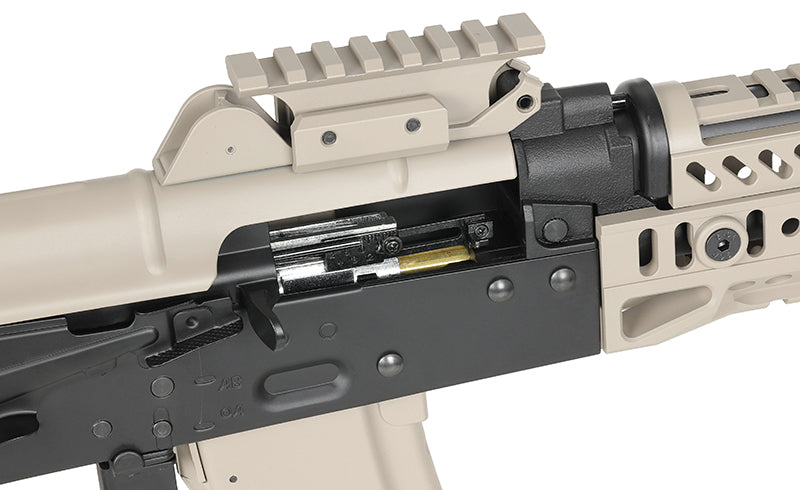 CM.113B AKSU Taktisk Riffel Replica med Eshooter ETU, GEN-2 - Tan