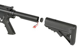 WE13 9,5" M4/AR-15 Knight's Armament Airsoft Riffel, 30 RPS, ETU - Sort