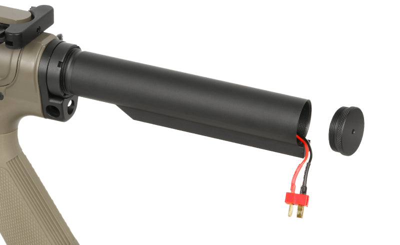 WE13 DSG 13" M4/AR-15 Knight's Armament Airsoft Riffel, 50 RPS, ETU - Tan