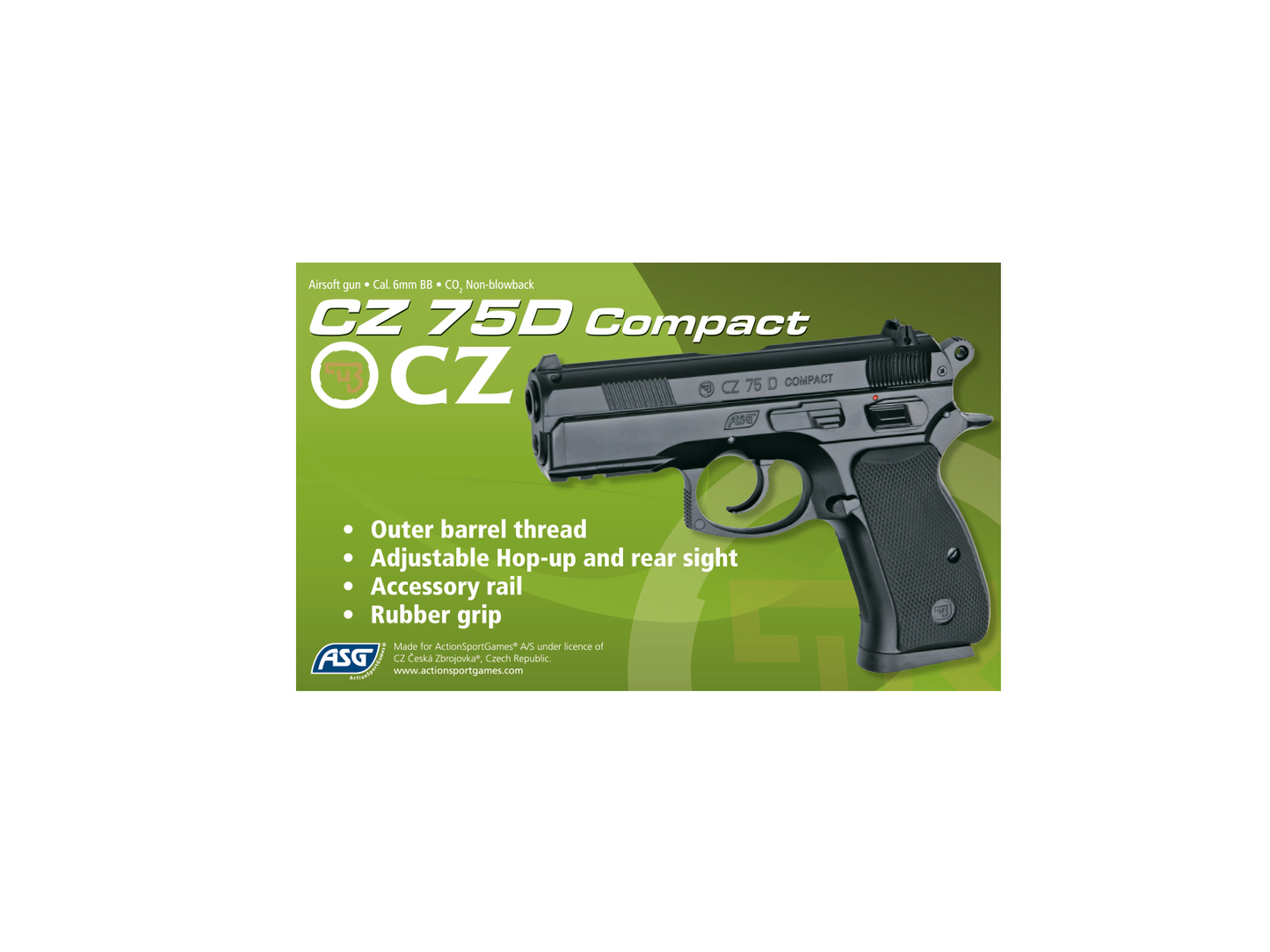 CZ 75D Compact Non-Blowback Co2-pistol