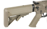 WE13 9,5" M4/AR-15 Knight's Armament Airsoft Riffel, 30 RPS, ETU - TAN