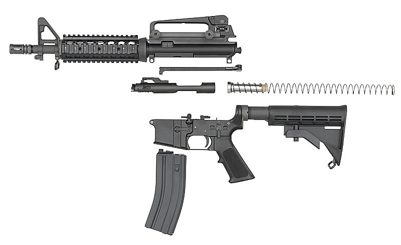 M4 CQB GBBR Airsoft Riffel V3 - Sort