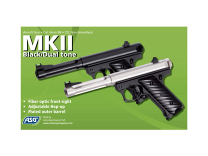ASG MK II, CO2, Non Blowback, Svart