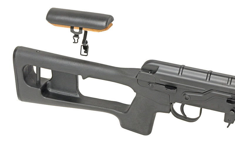 SVD Airsoft Bolt Action Sniper Riffel - Sort