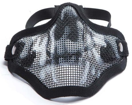 ASG Mesh halvmaske sort skull