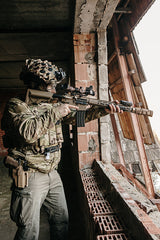 WE13 DSG 13" M4/AR-15 Knight's Armament Airsoft Riffel, 50 RPS, ETU - Tan