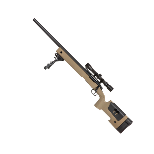 SA-S02 CORE™ Prickskyttegevär med Kikarsikte och Benstöd - Tan