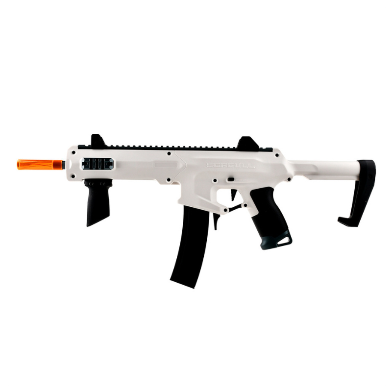 Worker Mod Seagull manuell springer blaster – korta skumpilar (vit)