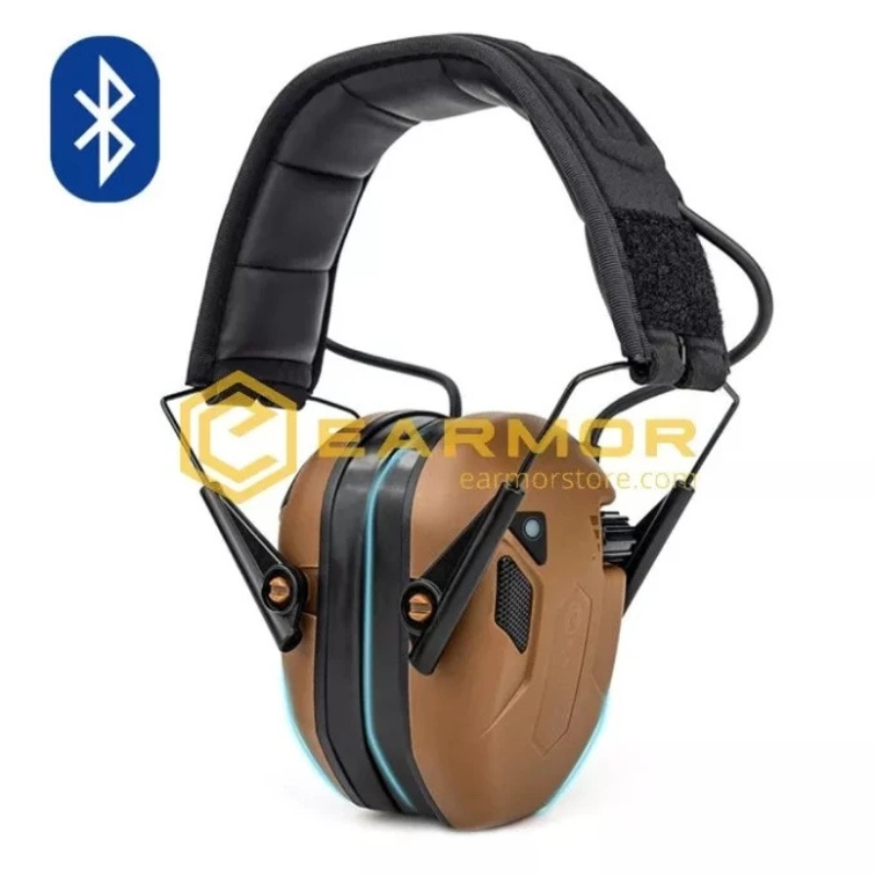 EARMOR M300T Bluetooth Elektronisk Høreværn – Coyote Brown