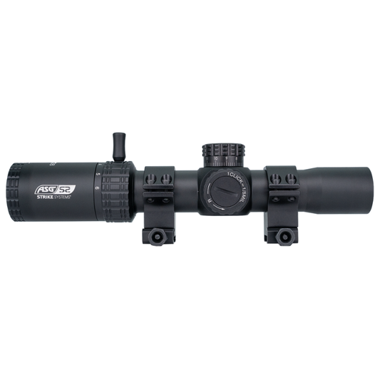 LMTS-02 LPVO airsoft scope 1.2-6x28 med throw lever | Airsoftgeek